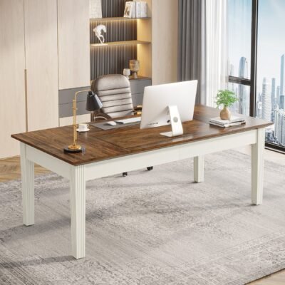 62" Executive Desk, Large Modern Computer Desk Office Writing Table