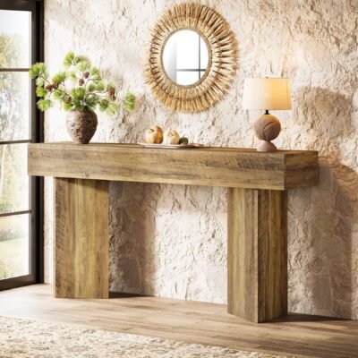 63 Console Table, Narrow Sofa Table Entry Console Table