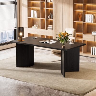 63" Executive Desk, Contemporary Office Computer Desk Conference Table