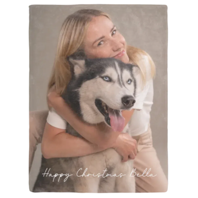 Custom Photo Upload Layout Blanket