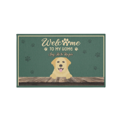 Personalized Welcome To My Home Pet Face Doormat