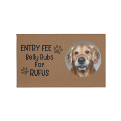 Personalized Custom Entry Fee Belly Rubs Doormat