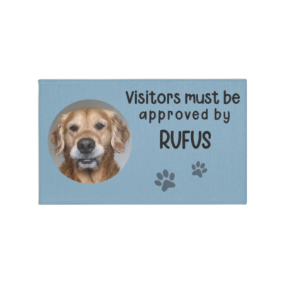 Personalized Visitors Must be Approved by Pet Doormat
