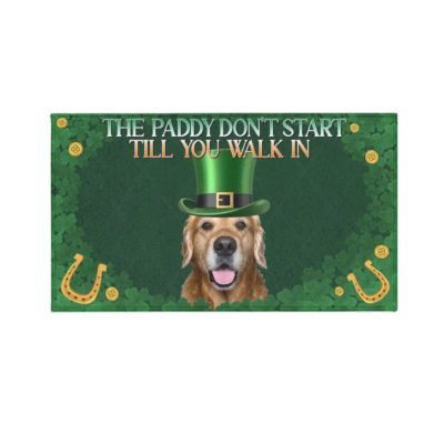 Personalized St. Patrick's Day Custom Pet Photo Doormat