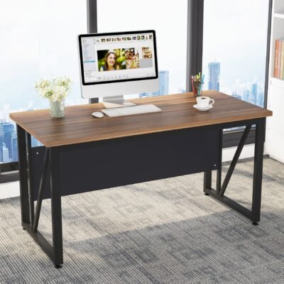 55" Computer Desk Office Desk Writing Table for Home Office