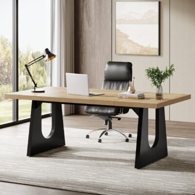 70" Executive Desk, Modern Computer Office Desk Workstation