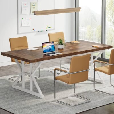 70.8 Executive Desk, Large Computer Office Desk Workstation
