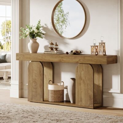 70.9" Console Table, Rustic Sofa Table Hallway Table