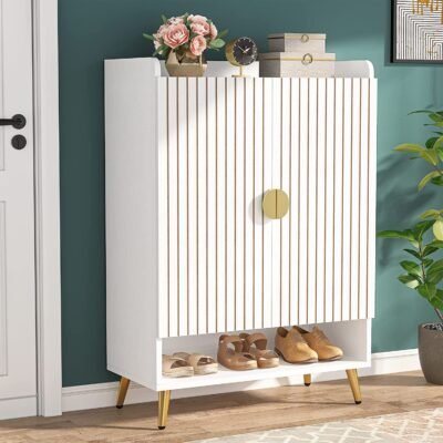 7-Tier Shoe Cabinet, Shoe Storage Organizer with Adjustable Shelves