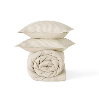 GentleSoft Cotton Waffle Weave Comforter Set
