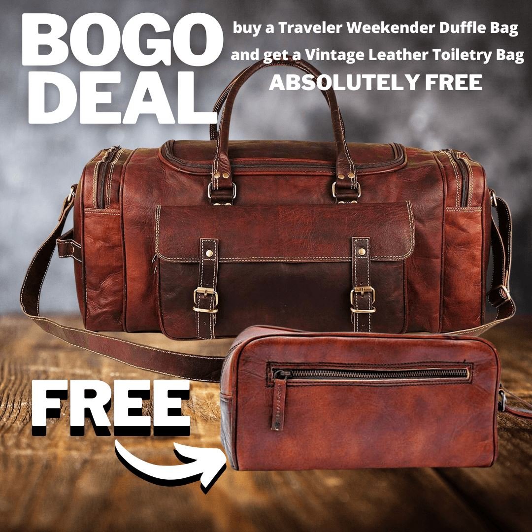BOGO: Traveler Weekender Duffle Bag  FREE Toiletry Bag