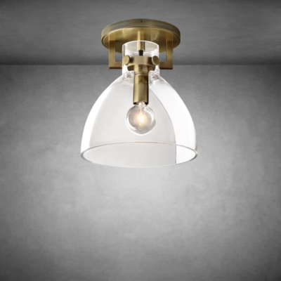 Funda Glass Cloche Flushmount