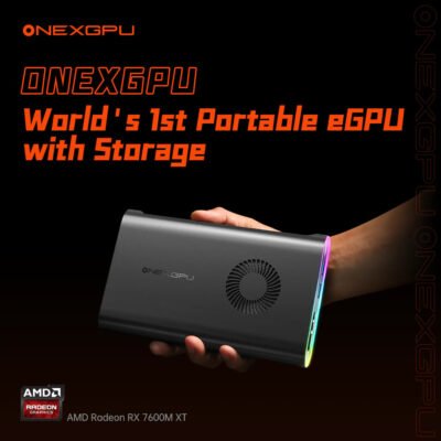 ONEXGPU - World's 1st Portable eGPU with Storage Free Oculink Cable Summer Sale
