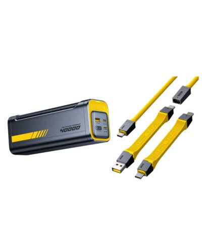 AOHI Starship 2-in-1 40000mAh PD3.1 140W Power Bank with USB4 PD 3.1 Racing Cable Set (40Gbps/ 240W/ 8K) ONLY SOLD IN US