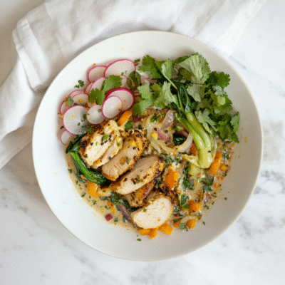 Thai Green Curry with Chicken and Vegetables