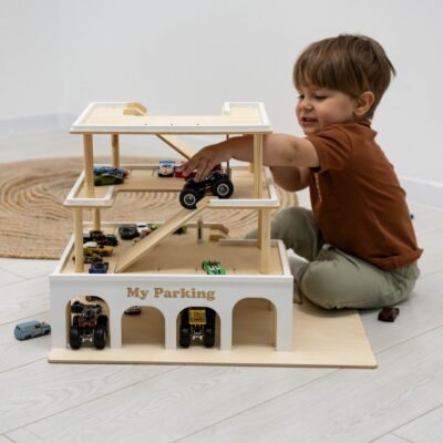 Toy Parking Garage with Elevator