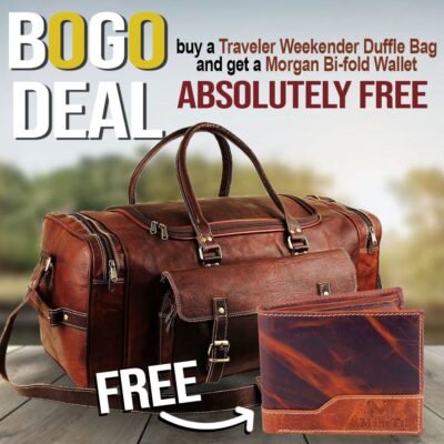 Traveler Weekender Duffle Bag  FREE Wallet