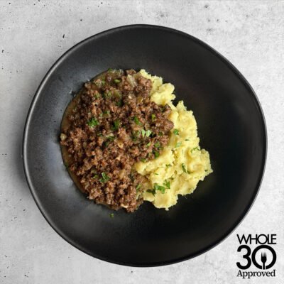 Beef Stroganoff with Mashed Potatoes