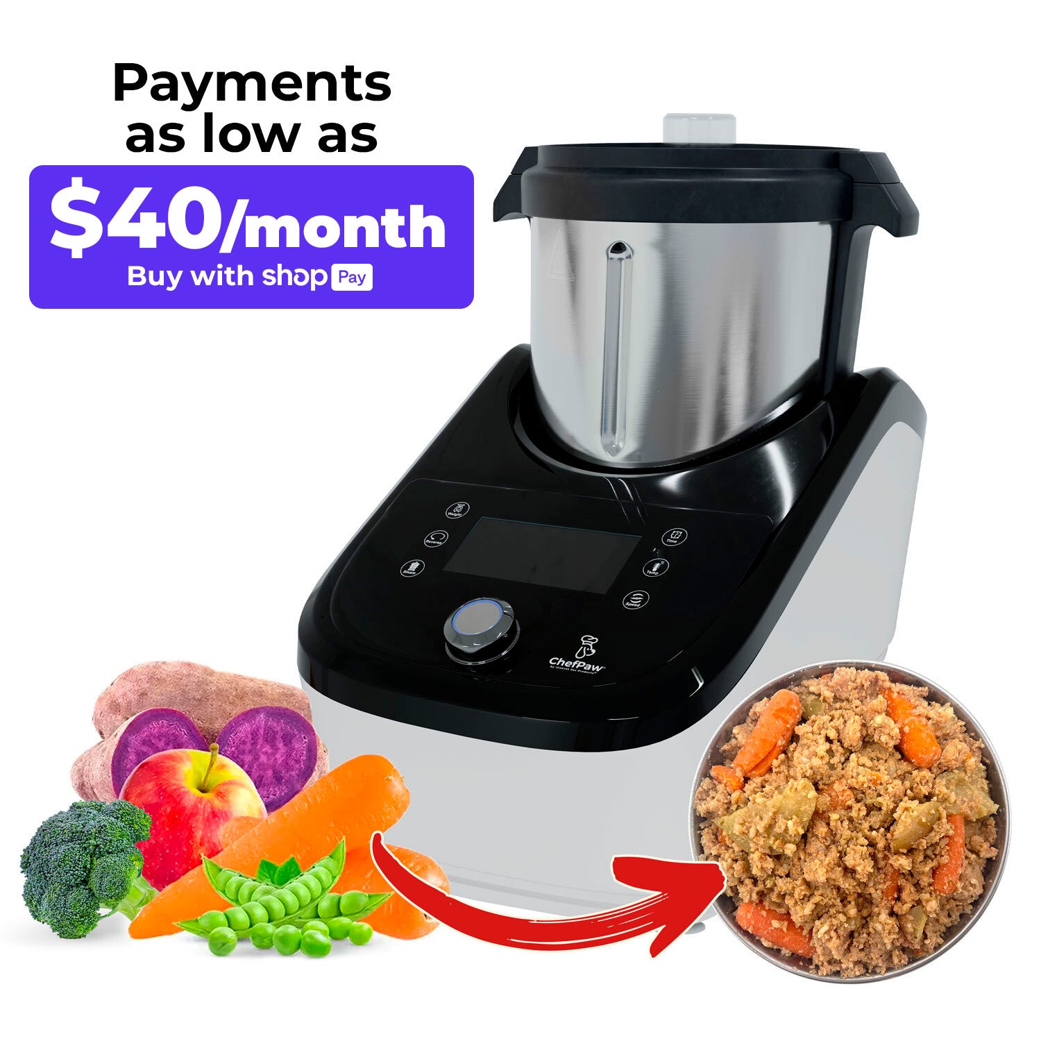ChefPaw Dog Food Maker #C-PRO [6.4lbs Capacity]