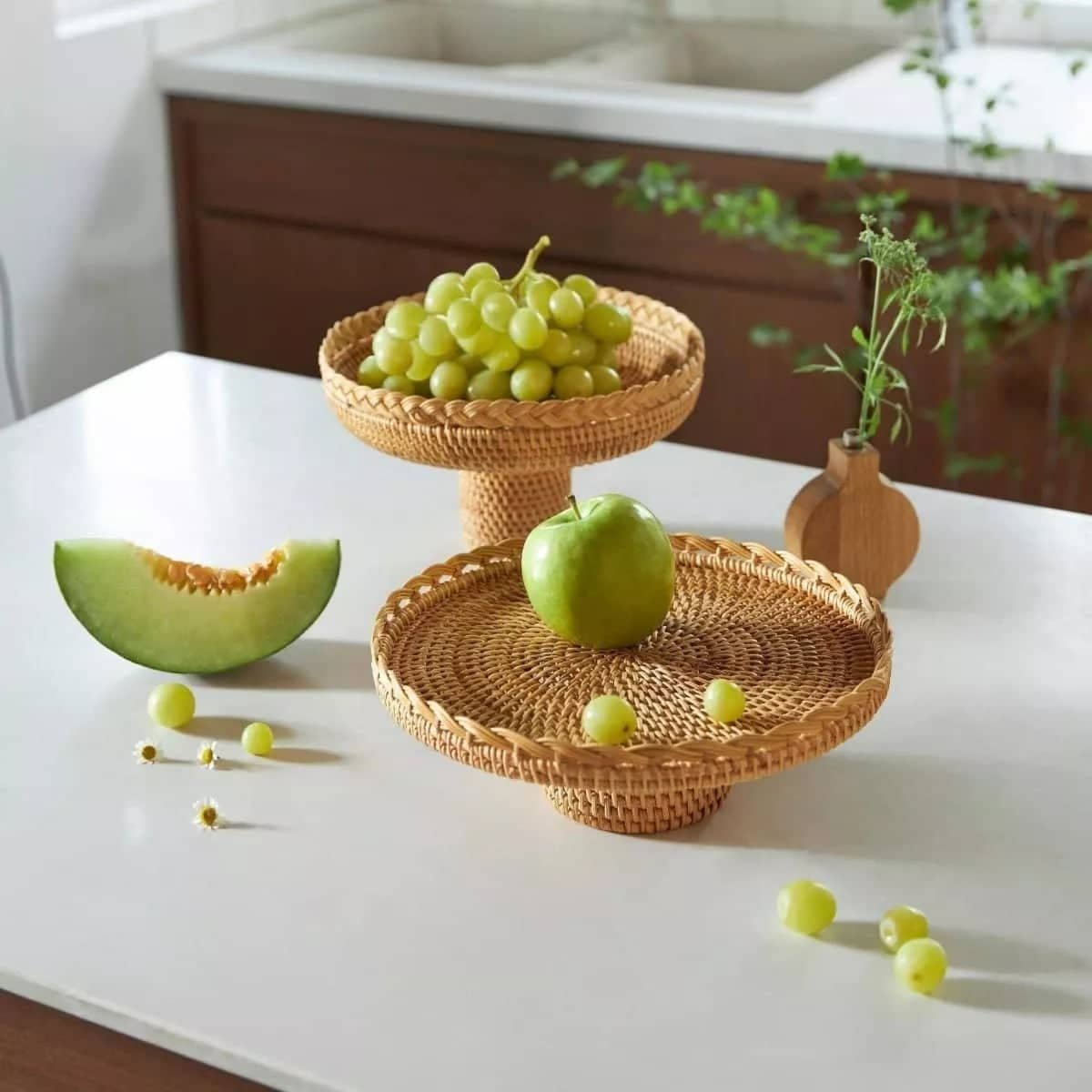 Etta Rattan Tray Large