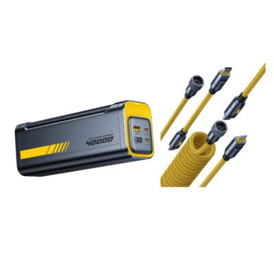 AOHI Starship 2-in-1 40000mAh PD3.1 140W Power Bank with 240W Future Power Cable Set