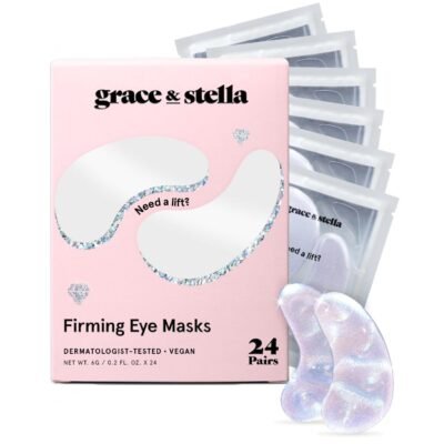 firming white eye masks