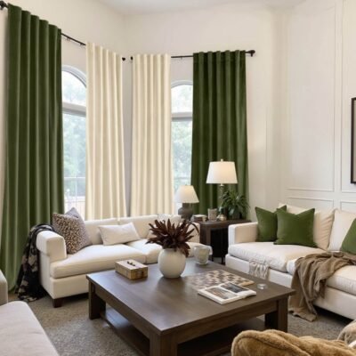 "Mira" Customized Velvet Luxury Blackout Curtains  (2 Panels) - Back Tab & Rod Pocket