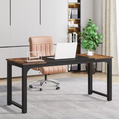Modern Computer Desk, Industrial Style Desk Computer Workstation