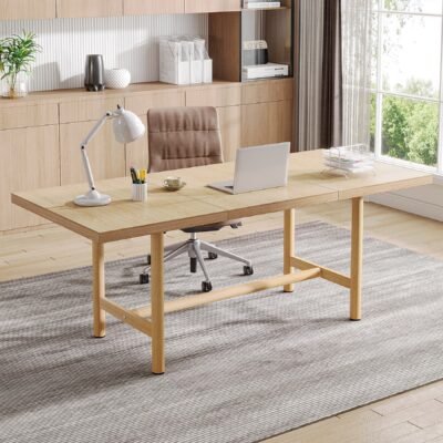 Modern Executive Desk, 63" Conference Meeting Table for 4–6 People