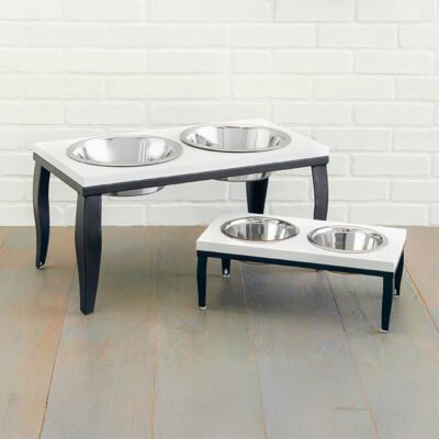 Noor Double Elevated Dog Bowls
