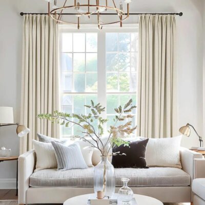 "Pure" Custom Heavyweight Linen Drape Pleated