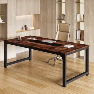 Rectangular Conference Table, 6FT Meeting Seminar Table Computer Desk