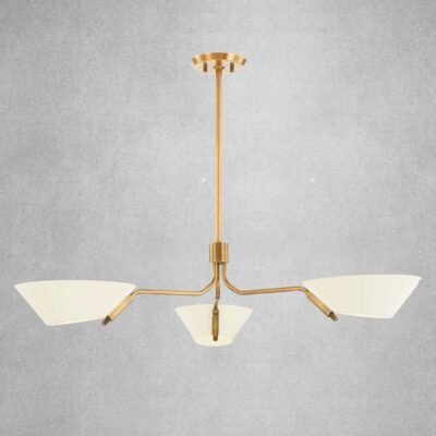 Fractal Gold Pendant Light