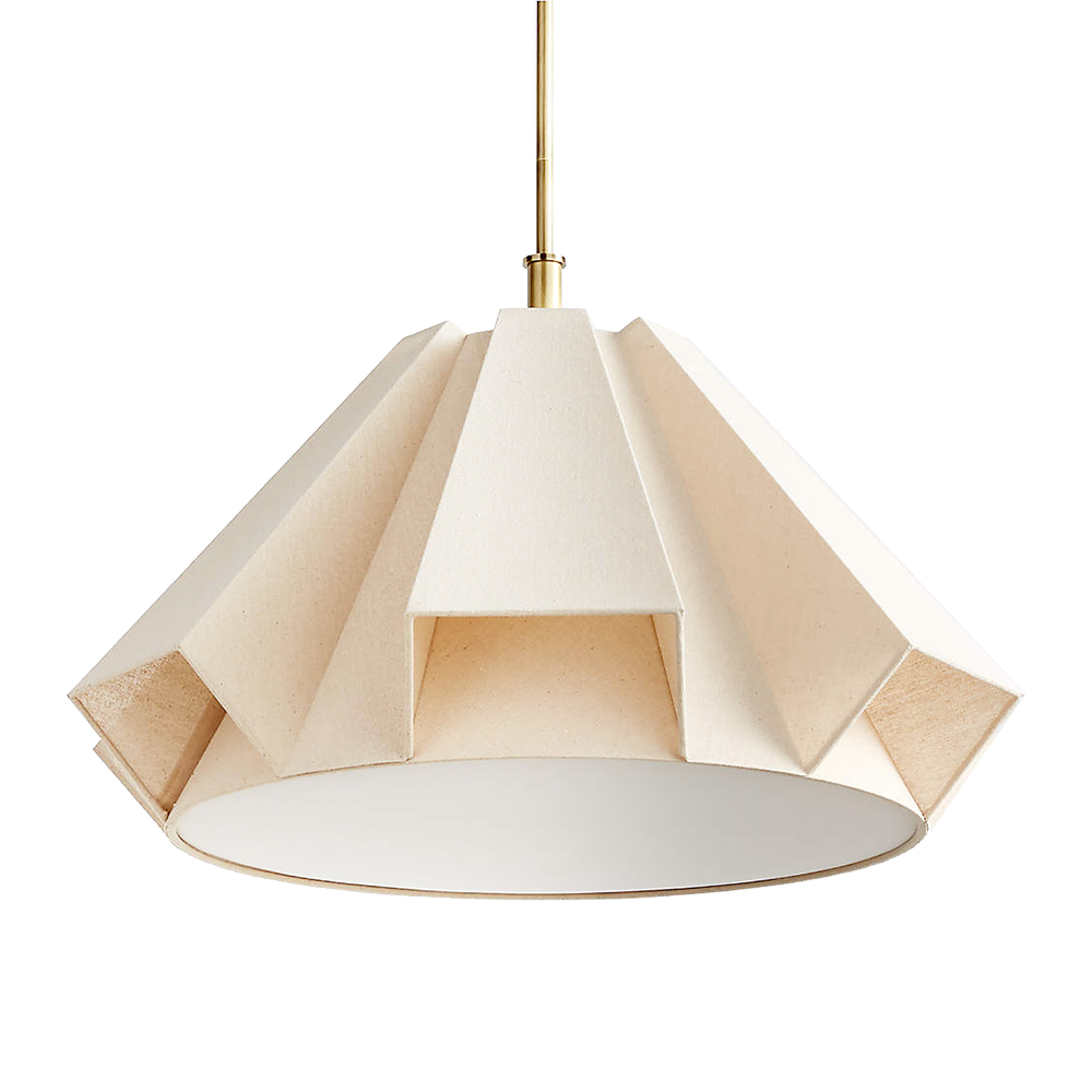 GeoGem Linen Pendant Light