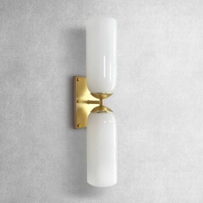 Glass Double Wall Sconce