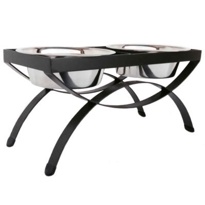 Seesaw Double Elevated Dog Bowls