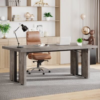 Simple Executive Desk, 70.9" Computer Desk Meeting Table for Home Office