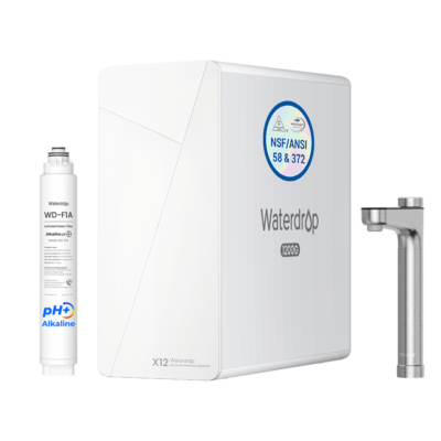 Waterdrop X Series Reverse Osmosis System, X12-Basic With Alkaline Filter