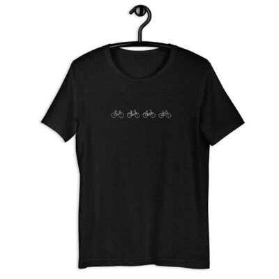 Lined Up - Mens Black Heather T-Shirt