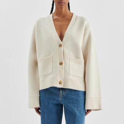 Axel Arigato Memory Wool Relaxed Cardigan