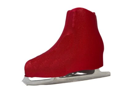 Metallic Figure Skating Boot Covers by Kami-So - Metallic Red