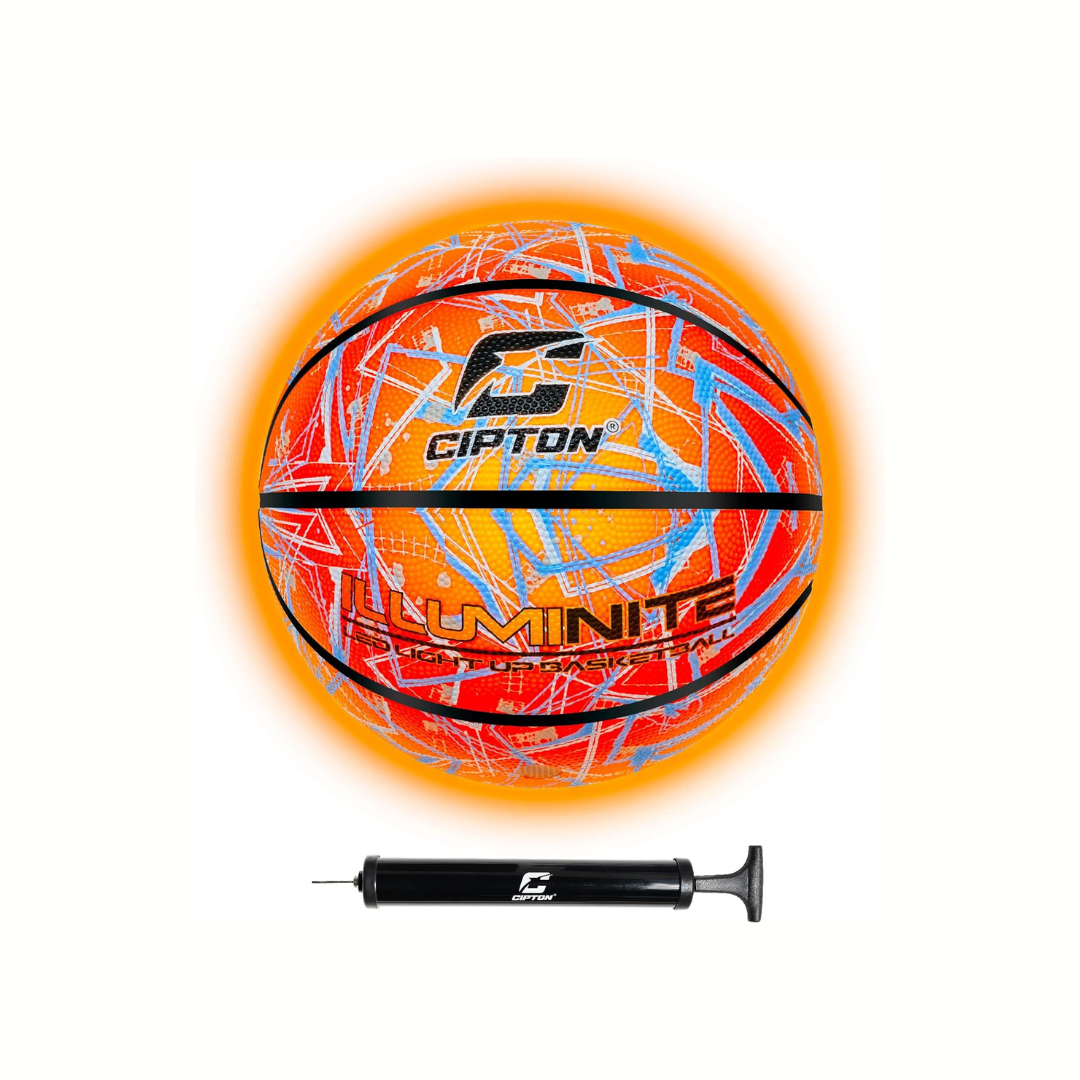 CIPTON LED Premium Rubber Basketball Electric Stripes Design  (29.5")