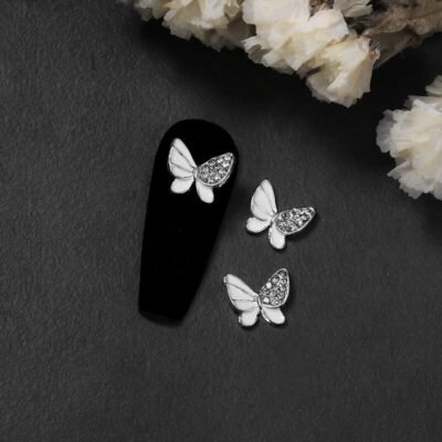 Alloy Rhinestones Nail Decoration #03 Butterfly