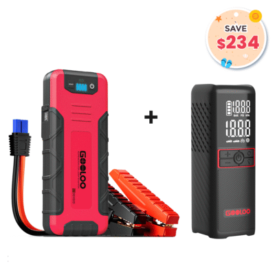 GOOLOO GE4500 Jump Starter with GT160 Tire Inflator