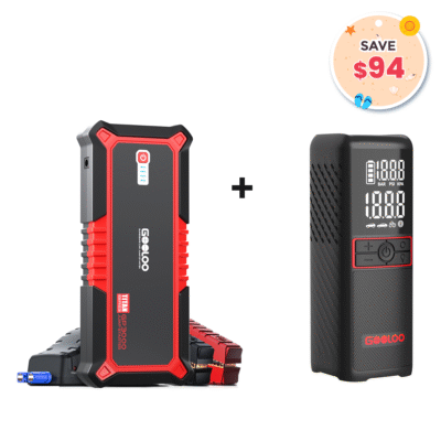 GOOLOO GP3000 Jump Starter with GT160 Tire Inflator