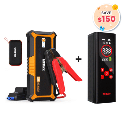 GOOLOO GP4000 Portable Jump Starter with AP150 PRO Tire Inflator