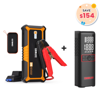 GOOLOO GP4000 Jump Starter with GT160 Tire Inflator