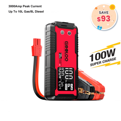 GOOLOO GT3000 Jump Starter 3000Amp 100W