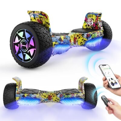 iHoverboard H8 LED Yellow Off Road Hoverboard 8.5