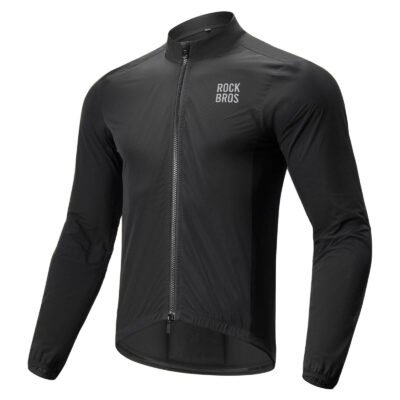 ROCKBROS Long-Seeved Cycling Windbreaker Jacket Foldable